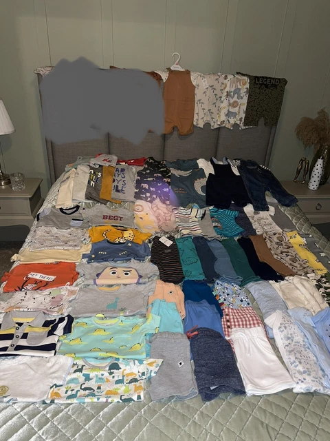 💙Massive Boys Bundle 6-9 months whole wardrobe clothes outfits rompers shorts