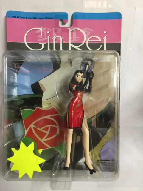 Giant Robo Collectible Figure Gin Rei Red Dress Vedi, Nuovo