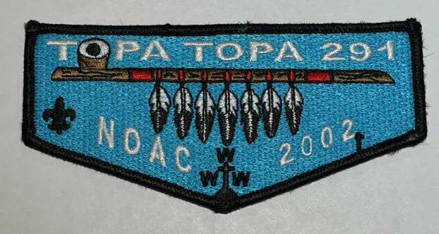 OA Lodge 291 Topatopa 2002 NOAC  Flap Mint Boy Scout CF7