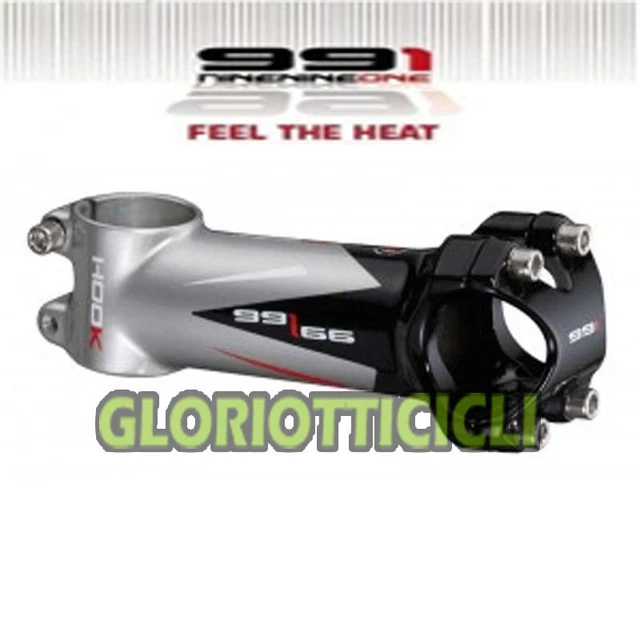 Attacco Manubrio 991 Hook  Grigio Nero 110Mm