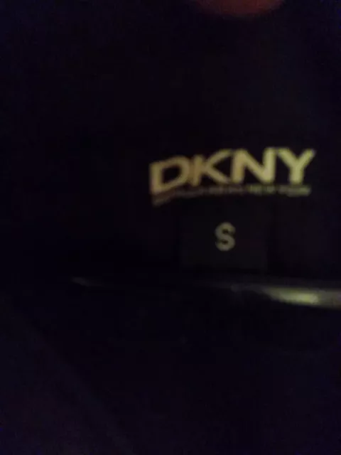 Dkny Packable Long Sleeve Quilted & Puffer Black Hooded Jacket Size S 2