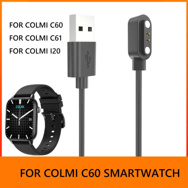Magnetic Cord 0.6M USB 2 Pin Charging Cord for COLMI C60/C61/I20 Cable Charger 2