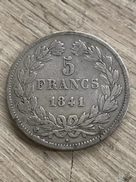 Pièce  5 francs argent louis philippe