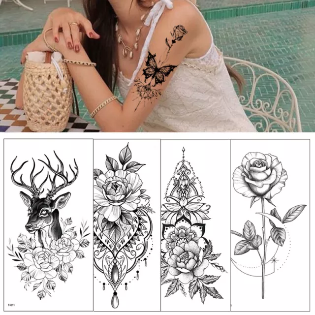 Decorazione Braccio Tatuaggio Adesivi Corpo Arte Vitello Durevole Sexy