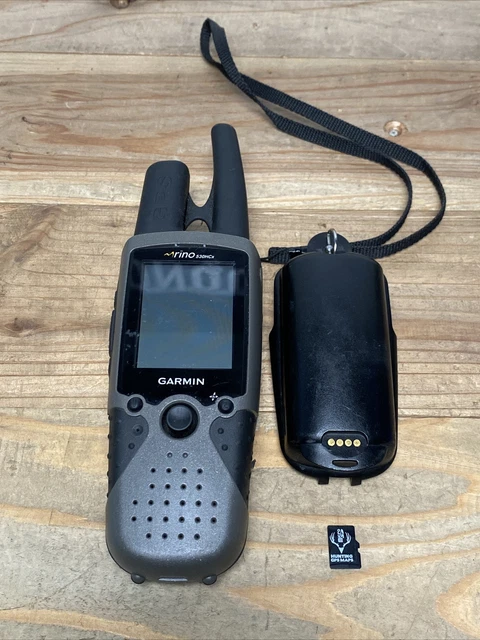 Garmin Rino 530HCx Can210 Handheld + Hunting GPS Maps Used Untested