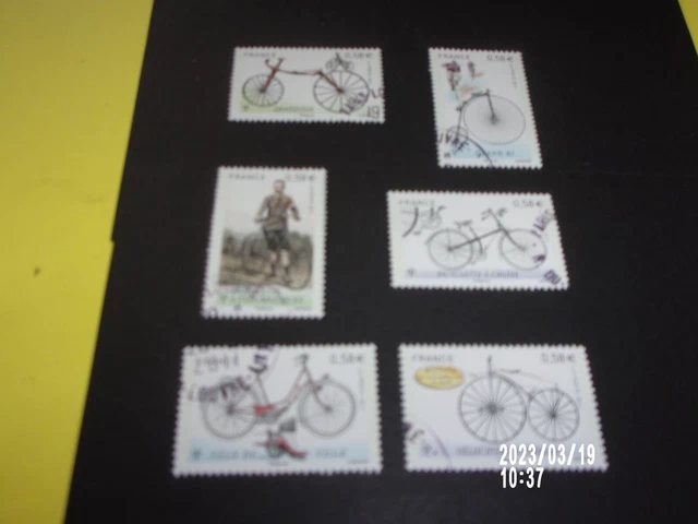 Serie  2011  N° 4555 - 4560 Le velocipede oblitéré 6 cachets ronds