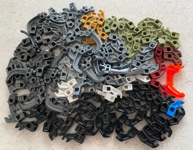 Lego: Lot de plus de 100 Bras mécaniques Multicolores Réf: 9813, 92220...