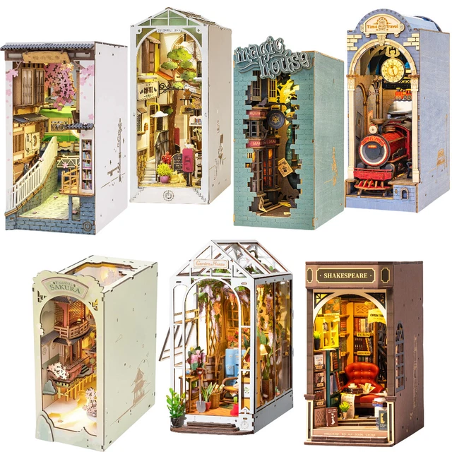 thumbnail image 2 of Rolife DIY Book Nook Kit – Stories In Books Series Wooden Dollhouse Miniature For Adults & Kids 8+ 2 of 6