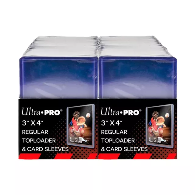 Ultra Pro 200 Regular Toploaders (3" x 4") + 200 Card Sleeves - Retail Pack 2