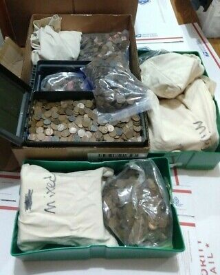 500 COIN BAG OF MIXED WHEAT PENNIES US Lincoln Cents Penny ESTATE HOARD Lot 💰