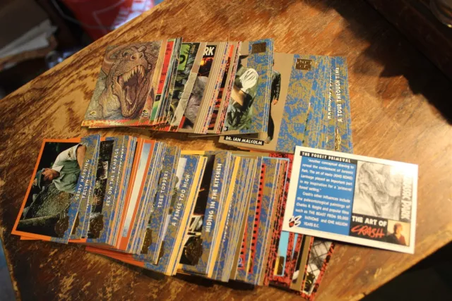 Jurassic Park Topps Set Of 88 Cards 1993