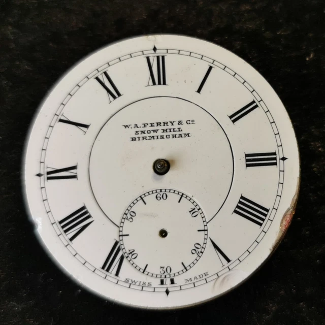 ANTIQUE W.A.PERRY & Co, Birmingham, Key Wind Pocket Watch Movement for