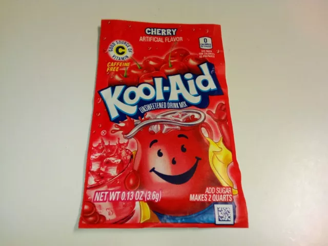 10 Sachets Kool-Aid Cherry Flavoured Unsweetened Drink Mix, 10 x 3.6g