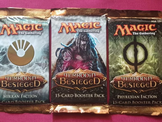 Magic The Gathering MIRRODIN BESIEGED Boosters PHYREXIAN MIRRAN new sealed MTG