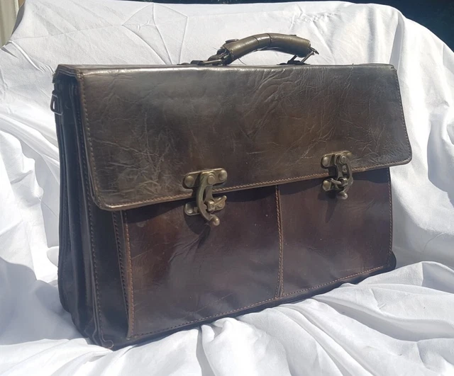 Ancien Porte-documents / Cartable CRAM Avec Fermeture à Clé - Vintage