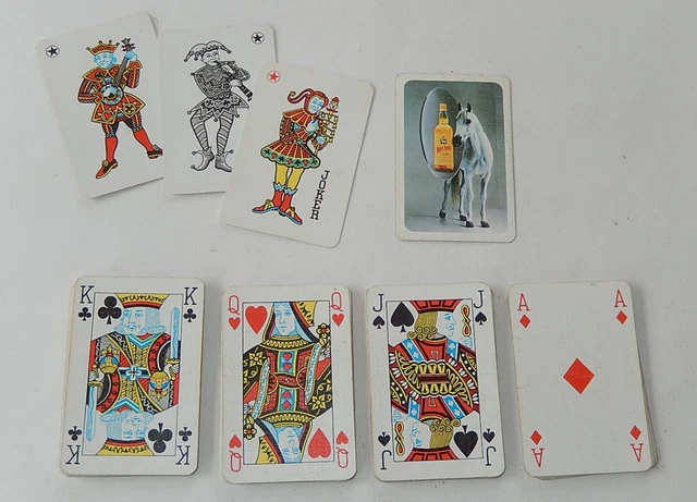 JEU de CARTES publicitaire WHITE HORSE Whisky - Jeu de 52 CARTES + 3 JOKERS