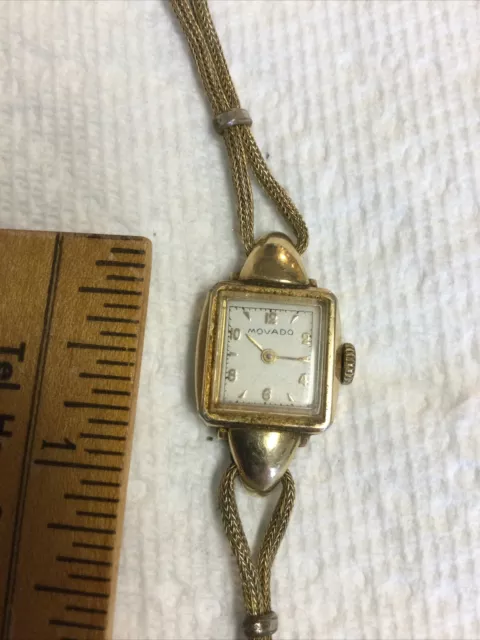 Magnificent Antique Vintage Women’s Movado Wind-Up Watch 14K Gold Filled Working