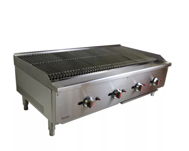 Char Grill American Char Broiler Grill 4 Burner Commercial Peri Peri Grill 120cm 3