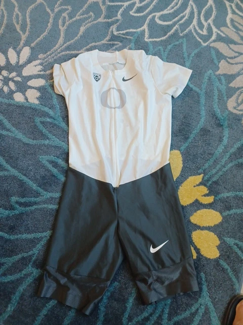 Nike Oregon Ducks Mens Sz Large Team Issued Track & Field Speedsuit Singlet Top