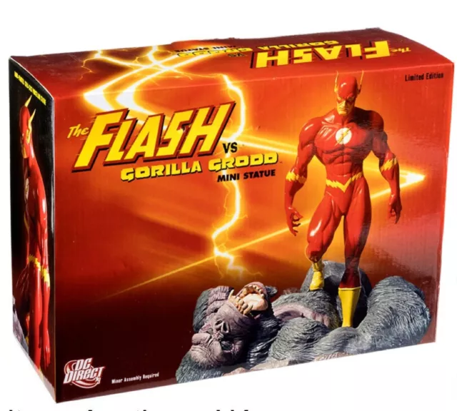 DC Comics Confrontations The FLASH VS GORILLA GRODD Diorama Mini STATUE Bust DC Comics Confrontations The FLASH VS GORILLA GRODD Diorama Mini STATUE Bust