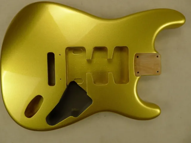 3 pcs North American Alder Strat Stratocaster Guitar Body HSS Gold  ≦1.9kg 3