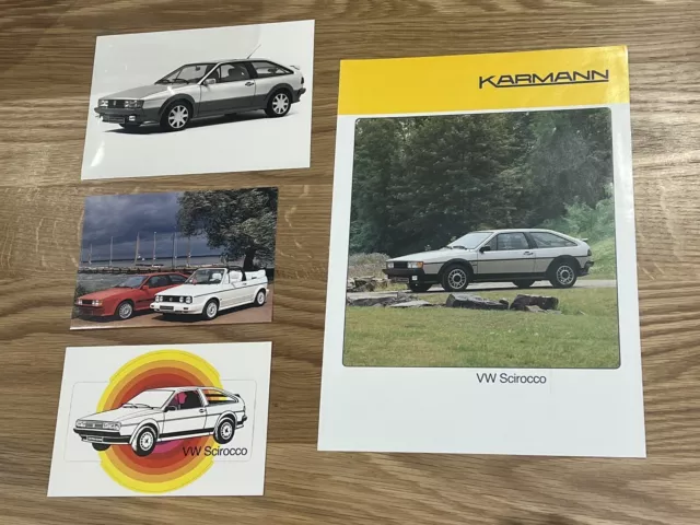 Volkswagen VW Scirocco - Leaflet - Postcard - Sticker - Press Photograph