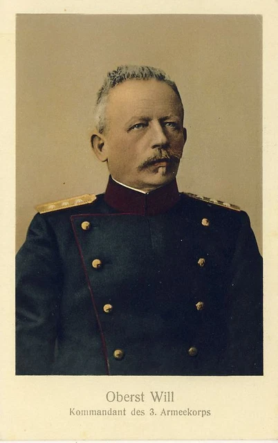 CPA Militaria Oberst WILL Commandant du 3e corps d'armée (14159)