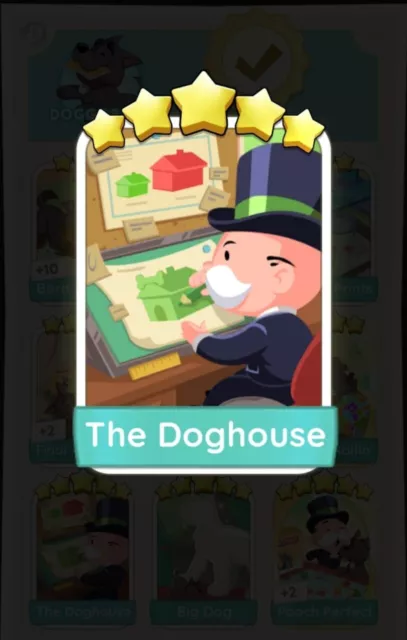 Monopoly Go - The Doghouse (Set 18) - Raro 5 ⭐️ Pegatina digital entrega rápida
