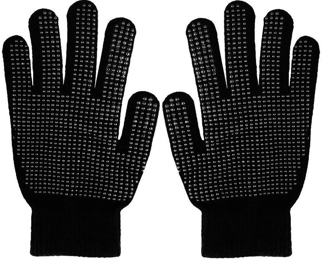 KIDS Magic Gloves Pair Winter Warm Girls Boys Stretch Black Soft Children Unisex