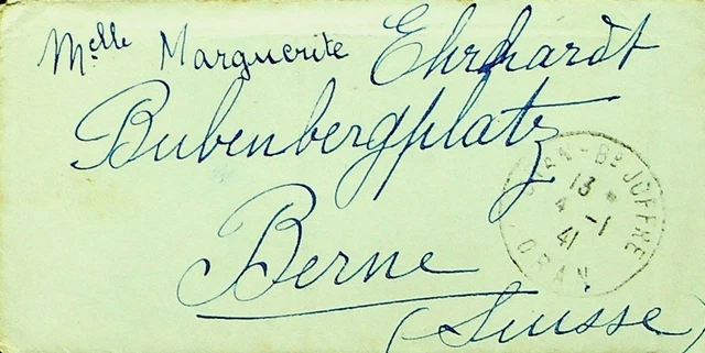 Algeria 1941 WWII 4v Abdeckung Von Oran Sich Berne Schweiz