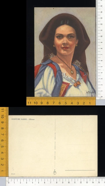 12404] NUORO Costume Donna Di Oliena Perrotti EUR 7,99