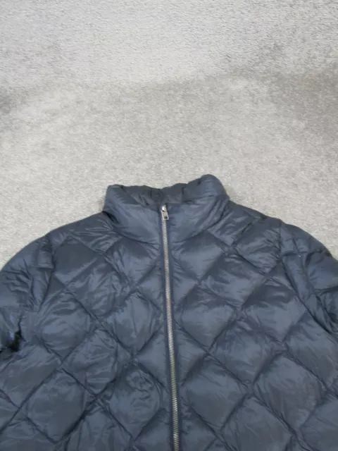 Patagonia Jacket Womens Large Prow Bomber Blue Quilted Down 2