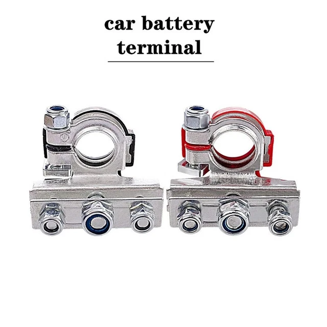 Bornes De Batterie à Fermeture Rapide 12V - Paire Rouge/bleu, Cuivre + ABS - Pour Voiture, Bateau, Connexion Facile - 2