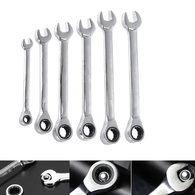 Ratchet Wrenches Set ELEAD 33-Piece Combination Ratchet Wrench Set | CR-V Steel Wrench Set Metric And Standard