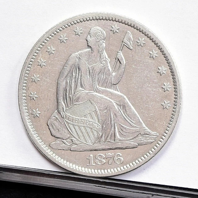 1876-S Liberty Seated Half Dollar - Ch AU Details, Cleaned (#48921-L)