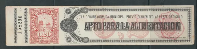 ARGENTINA (?) circa(?) REVENUE 'APTO PARA LA ALIMENTACION' 0.20 VF USED