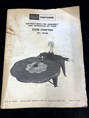 Sears Craftsman Edge Crafter 25188 1979 manual del dueño