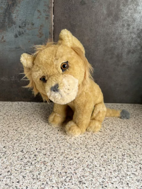 The Lion King Live Action Talking Simba Plush Doll 9” Disney Movie Lion Cub Toy