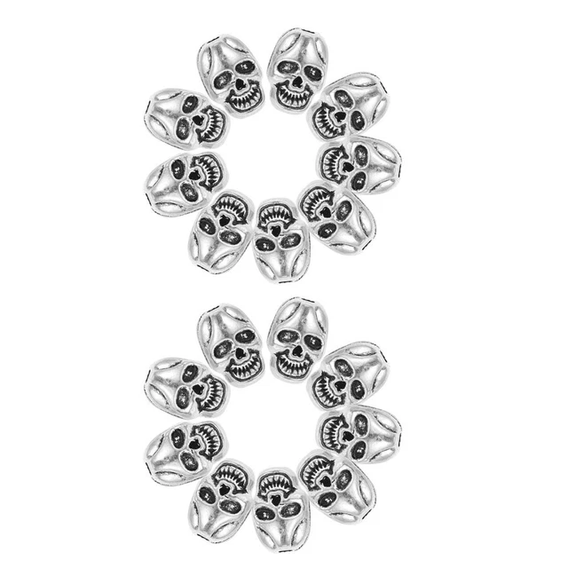 50 stücke Exquisite Halskette Armband DIY Machen Perlen Spacer Perlen (Silber)