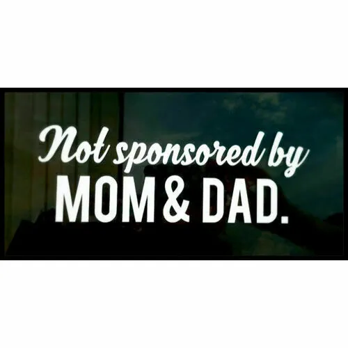 Not Sponsored by Mom and Dad Sticker Decal JDM Funny 4x4 AWD Turbo illest Stance