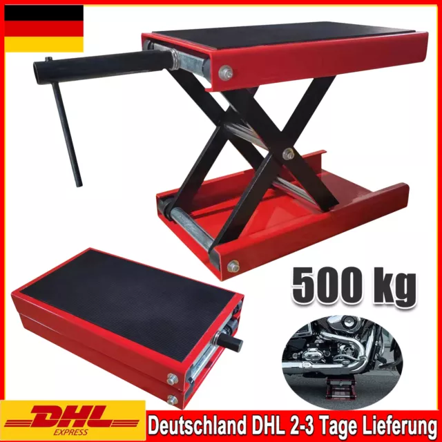 500 kg Motorradheber Motorradhebebühne Montagebock Motorrad Heber Hebebühne DHL