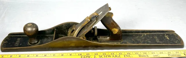 STANLEY BAILEY No. 8 Sweetheart PLANE Corrugated Heavy Jointer Plane  1910-1918