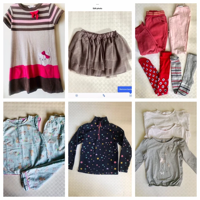 Girls Clothes Bundle Age 6-8 Yrs,Dress, Tutu Skirt, Fleece, trousers Tights Etc.