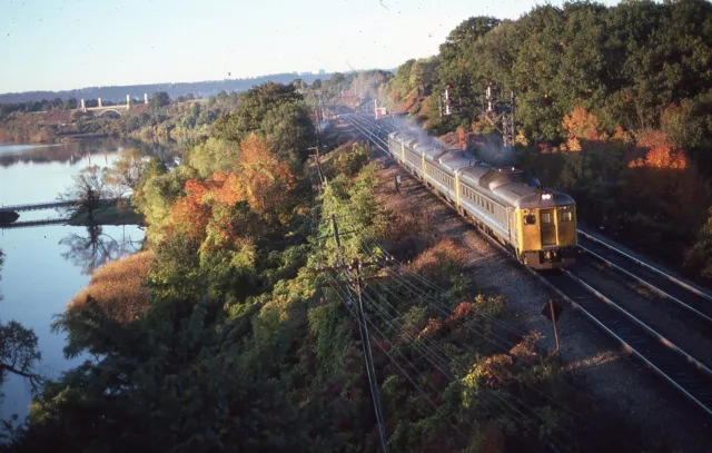 Original Train Slide Via Budd  Cars  10/1981 Burlington ON Slide #12