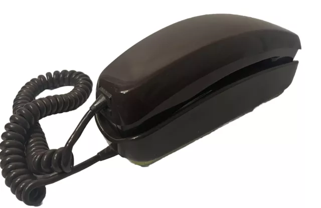 Vintage Telecom Gondola Telephone c1980s Dark Chocolate Colour