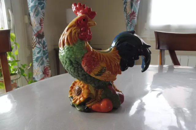 Statuette en céramique " Coq "