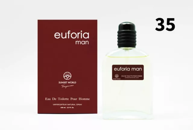 Euforia Man Pour Homme Eau De Toilette Spray 100 ML - Sunset World Fragances