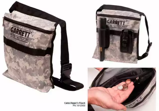 Garrett Camo Finds Pouch - DETECNICKS LTD