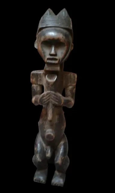 Art africain/Africa art/Tribal art: Statue-masque Fang du Gabon 64 cm