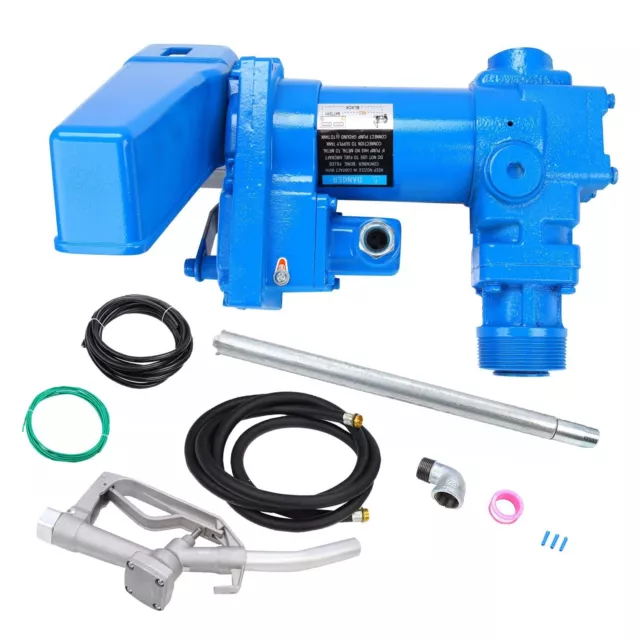 Gasoline Fuel Transfer Pump with Nozzle Kit 12V DC 20GPM For Gas Diesel Kerosene 2